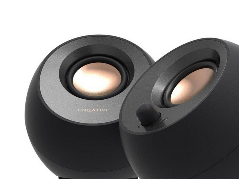 Creative Pebble V3 - Black - Bluetooth - 2.0 PC-Lautsprecher - Schwarz