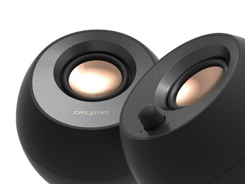 Creative Pebble V3 - Black - Bluetooth - 2.0 PC-Lautsprecher - Schwarz