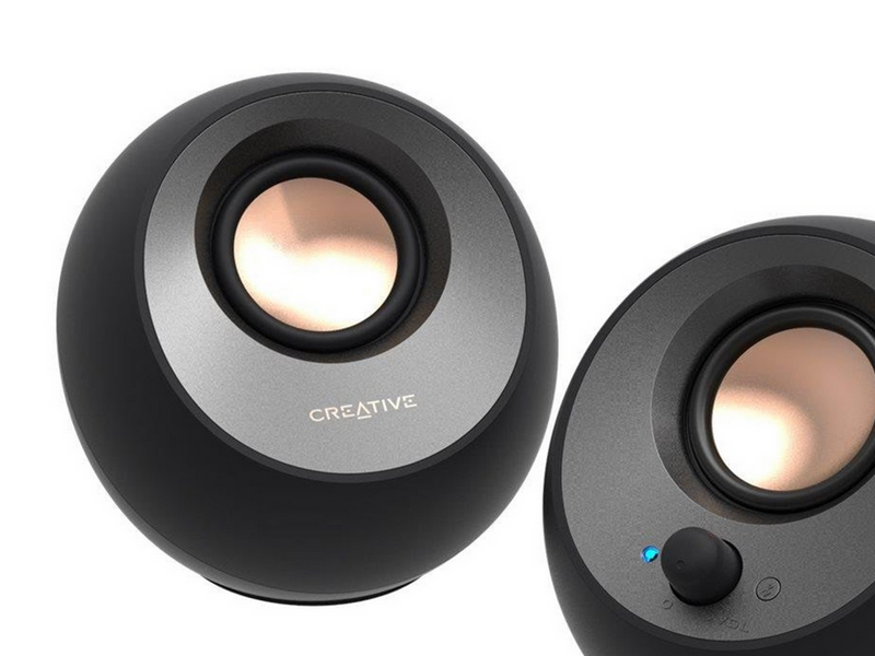 Creative Pebble V3 - Black - Bluetooth - 2.0 PC-Lautsprecher - Schwarz