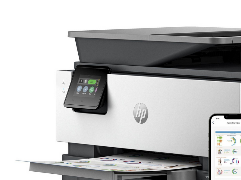 HP Officejet Pro 9120b - All-in-one | Inkjet | Wi-Fi(n) | 250 sheets Multifunktion - Farbe - Tinte