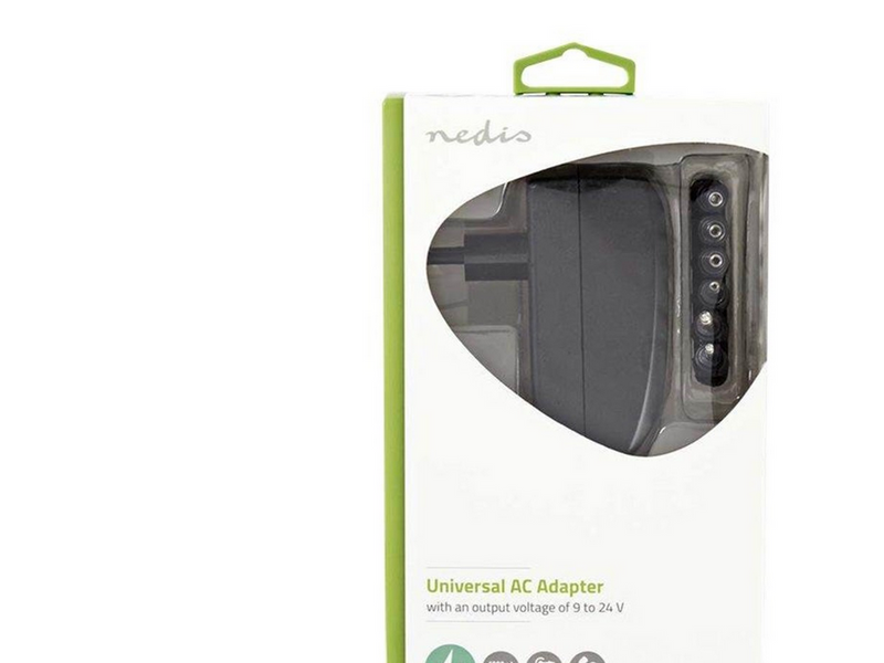 Nedis Universal AC Power Adapter - 24 W | 9 - 24 V DC | 1.80 m | 1.0 A - 1.5 A A | 6 plug(s)