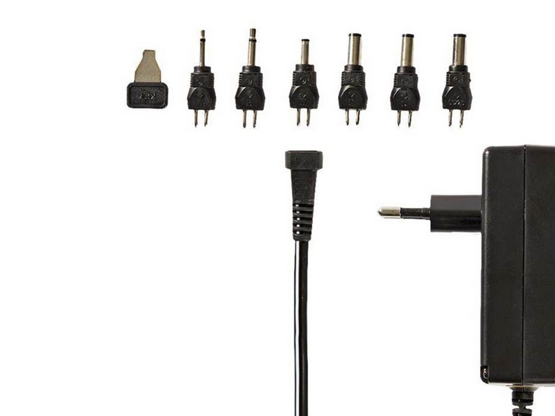 Nedis Universal AC Power Adapter - 24 W | 9 - 24 V DC | 1.80 m | 1.0 A - 1.5 A A | 6 plug(s)