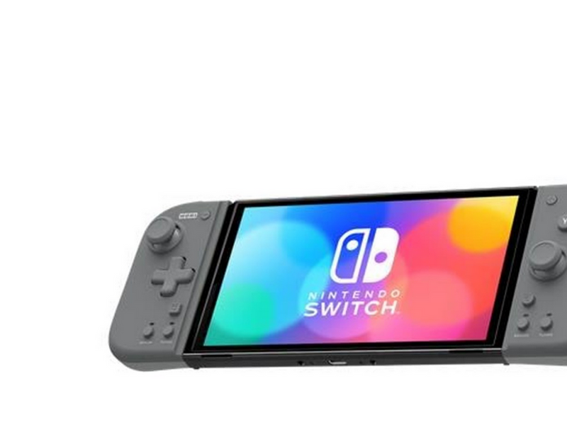 HORI Split Pad Compact Attachment Set (Slate Grey) - Wired Controller - Nintendo Switch