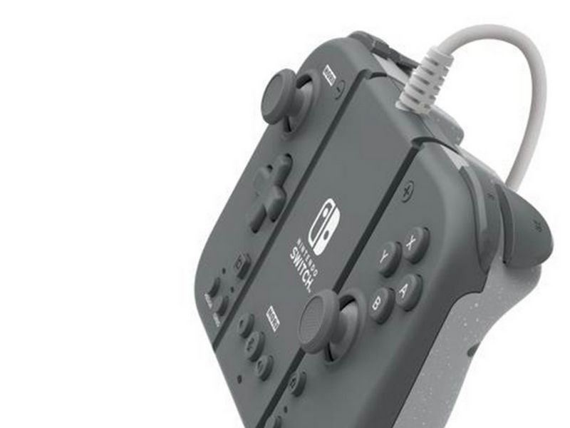 HORI Split Pad Compact Attachment Set (Slate Grey) - Wired Controller - Nintendo Switch