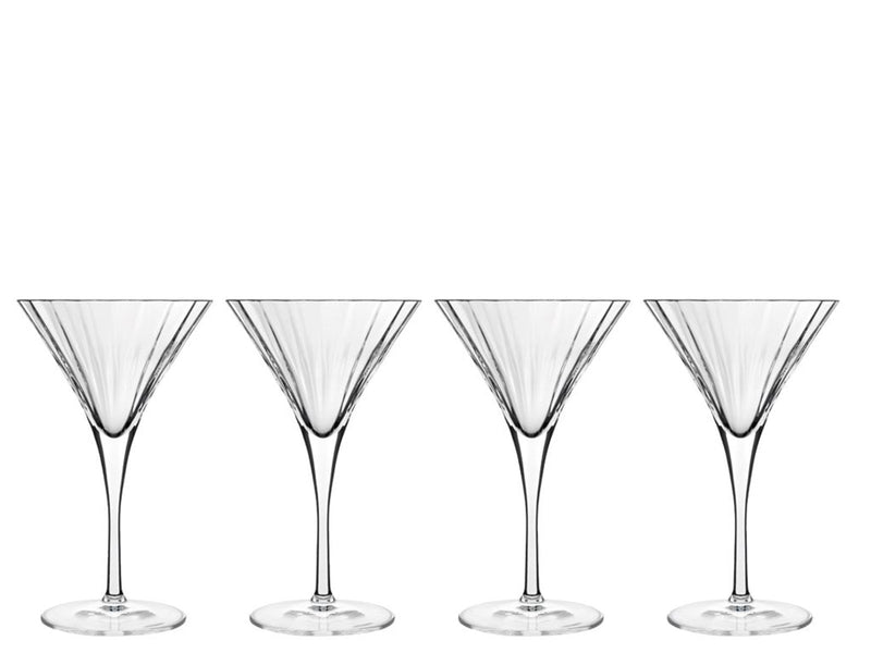 Luigi Bormioli Martiniglas/cocktailglas Bach 26 cl 4 stk. Klar