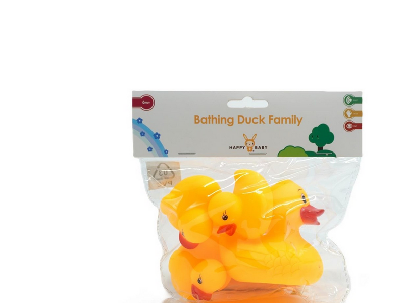Happy Baby Bathing Duck Family
