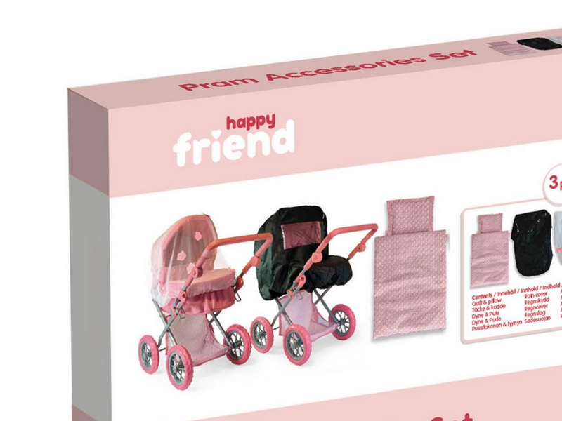 Happy Friend Pram Accessories Set