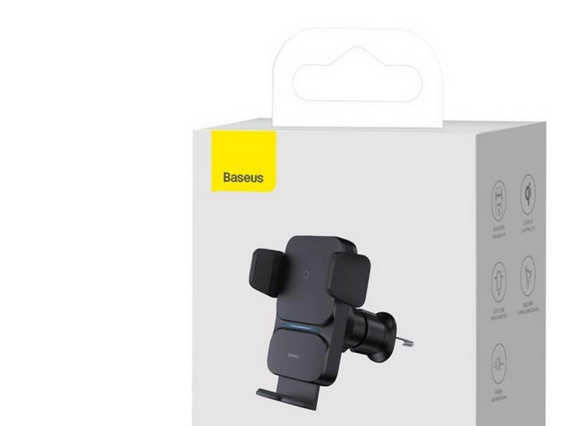 Baseus Wisdom Wireless Charging Air vent Electric Car Phone Holder (black)