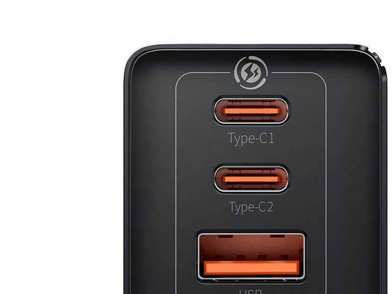 Baseus GaN5 Pro 2xUSB-C + USB 65W (black)