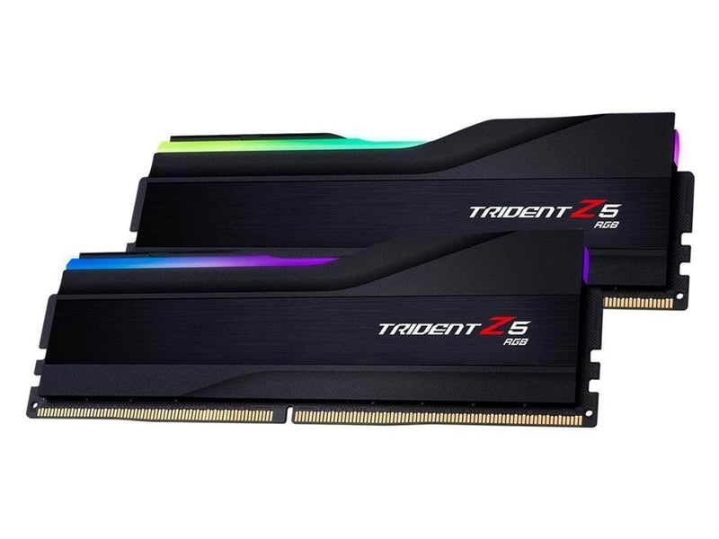 G.Skill Trident Z5 RGB DDR5-6000 - 32GB - CL40 - Dual Channel (2 pcs) - Intel XMP - Schwarz mit RGB