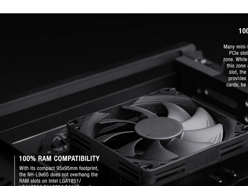 Noctua NH-L9x65 chromax.black - CPU-Luftkühler - Max 24 dBA
