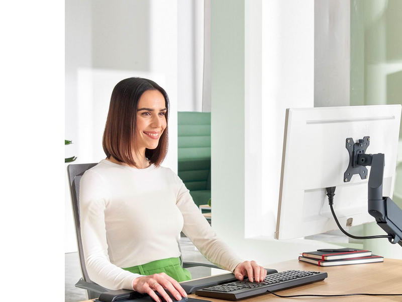 Leitz Ergo Platzsparender Single Monitorarm