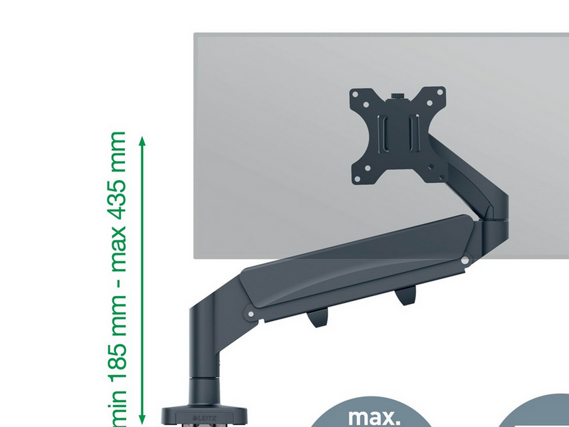 Leitz Ergo Platzsparender Single Monitorarm
