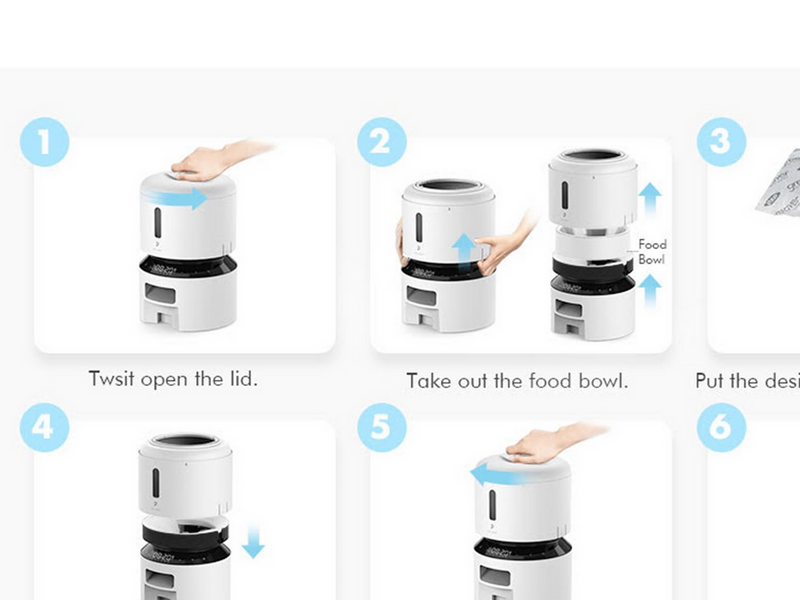 Petlibro GRANARY AUTOMATIC FEEDER 3L WHITE