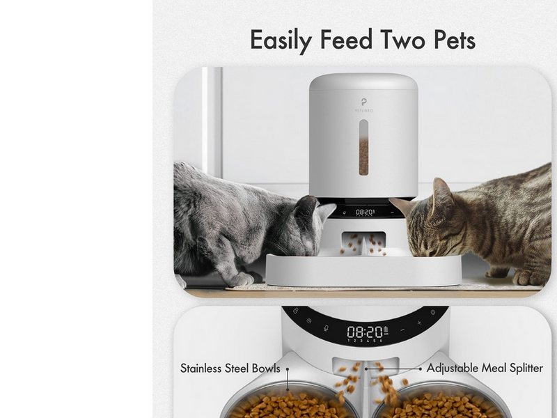 Petlibro GRANARY DUAL FOOD TRAY 5L WHITE