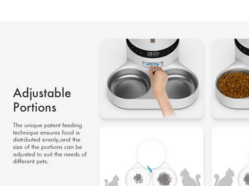 Petlibro GRANARY DUAL FOOD TRAY 5L WHITE