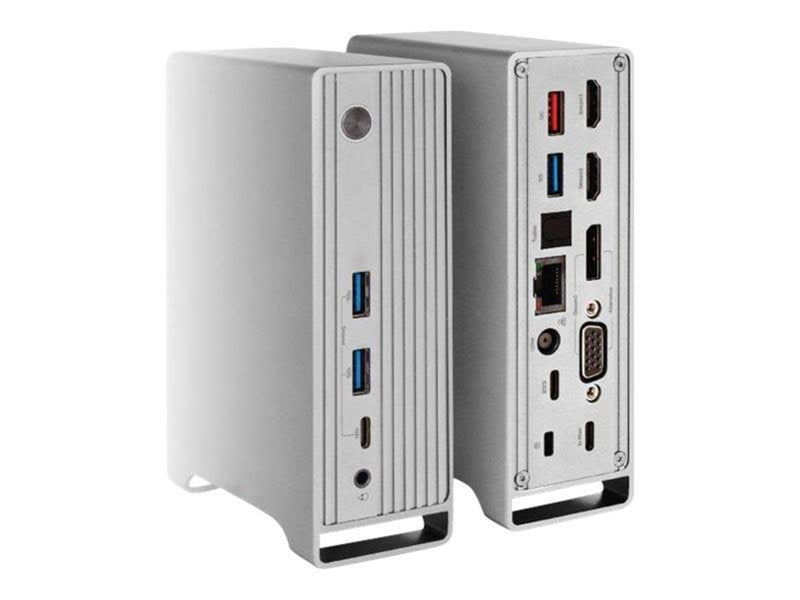 Club 3D - docking station - USB-C - VGA 2 x HDMI DP - GigE