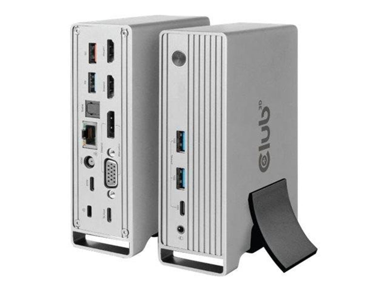 Club 3D - docking station - USB-C - VGA 2 x HDMI DP - GigE