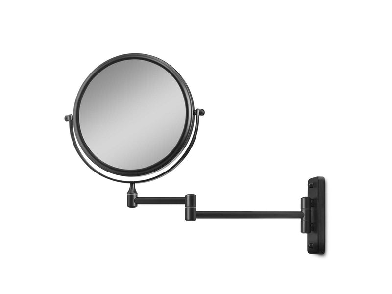 Gillian Jones Double-Sided Wall Mirror w. x10 Magnification - Black