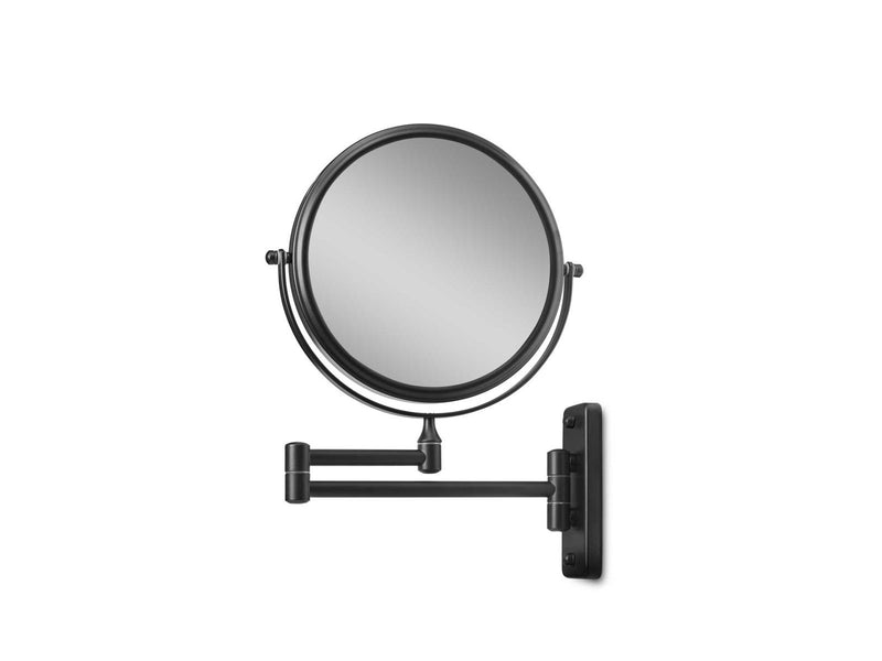 Gillian Jones Double-Sided Wall Mirror w. x10 Magnification - Black