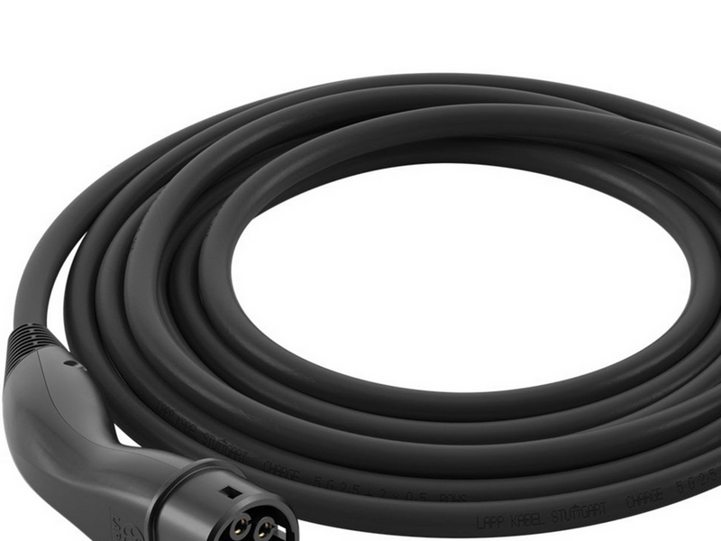 LAPP Type 2 Charging Cable, up to 11 kW, 5 m, black