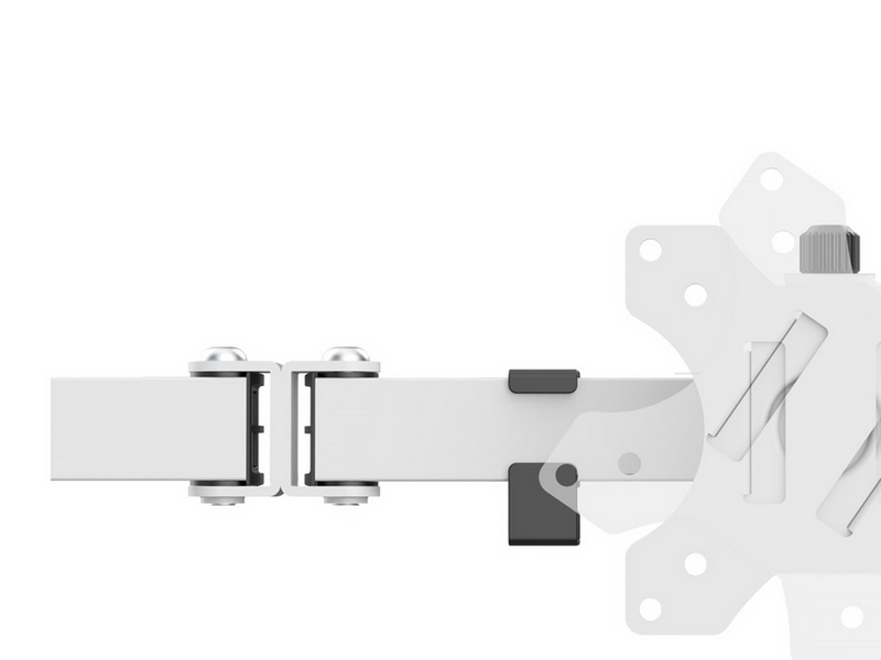 Deltaco Dual Monitor Desk Mount for 13"-32" screens - Weiß
