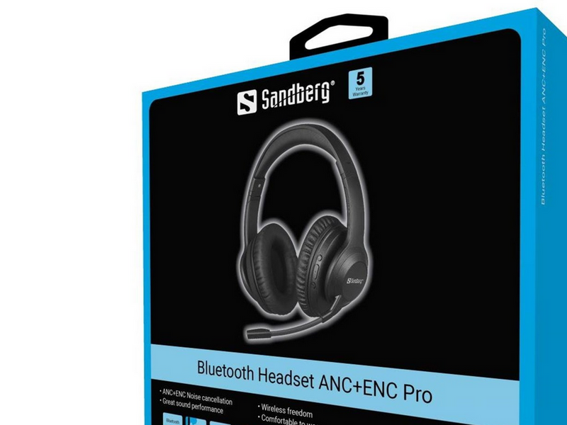 Sandberg Bluetooth Headset ANC+ENC Pro