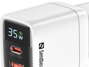 Sandberg 35w Charger 1xUSB-C 1xUSB 35W
