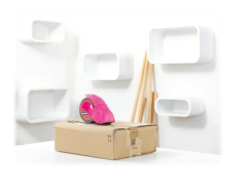 tesa Hand dispenser Pack-n-go for packaging tape Pink