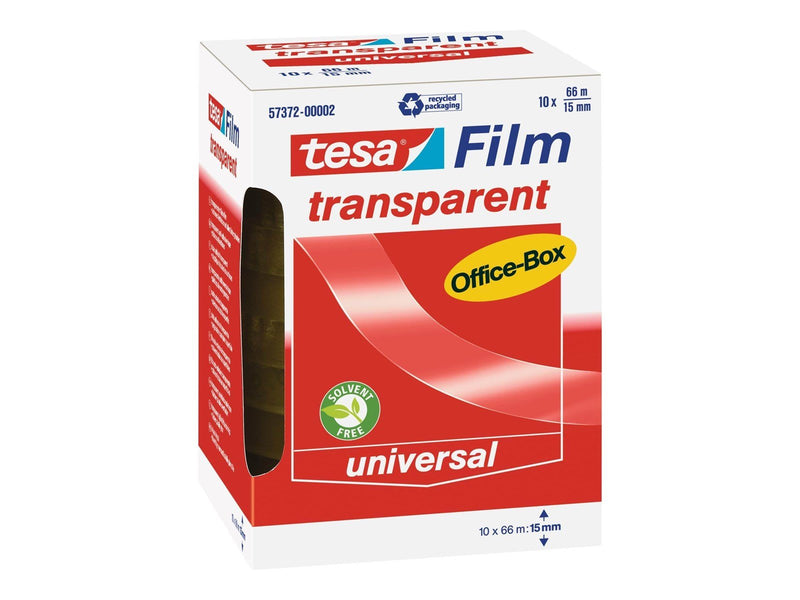 tesa film tape 10 x 66m x 15mm Transparent