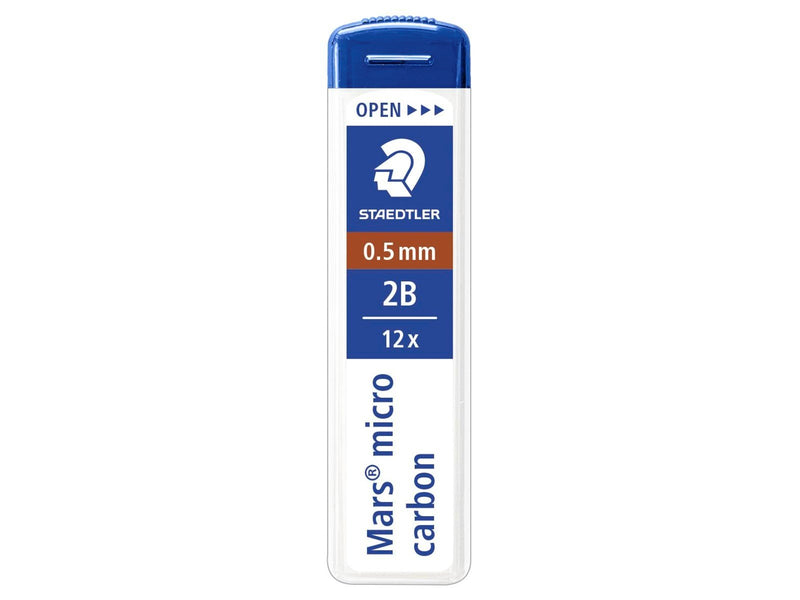 Staedtler Mech.pen.lead Mars micro0.5 2B 12 x 12 pcs