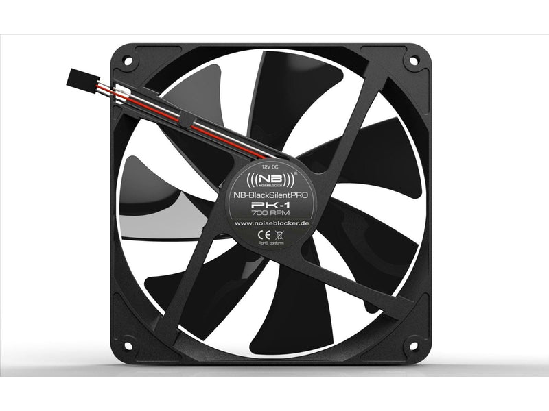 Blacknoise BlackSilent Pro PK-1 - Gehäuselüfter - 140mm - Schwarz - 9 dBA