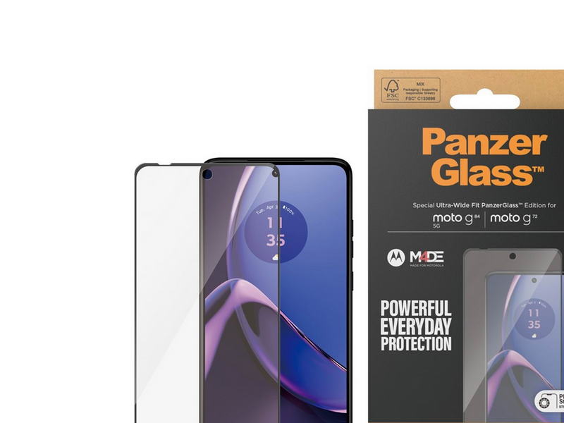 PanzerGlass Screen Protector Motorola moto g84 | g72 | Ultra-Wide Fit