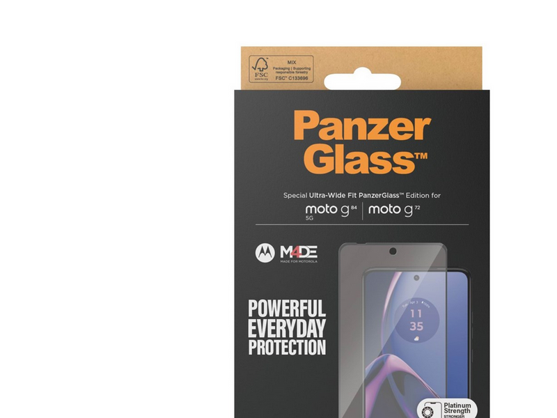 PanzerGlass Screen Protector Motorola moto g84 | g72 | Ultra-Wide Fit