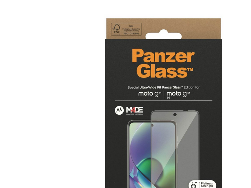PanzerGlass Screen Protector Motorola G14 | G54 5G | Ultra-Wide Fit
