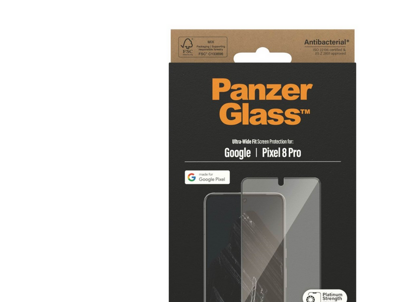 PanzerGlass Screen Protector Google Pixel 8 Pro | Ultra-Wide Fit