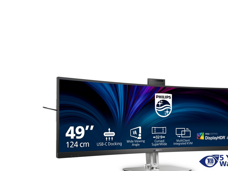 49" Philips 49B2U5900CH - 5120x1440 - 75Hz - VA - 100W USB-C - KVM switch