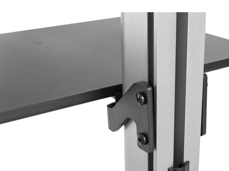 Deltaco Floor-to-ceiling mount for most 37” to 70” TVs and screens - Max 30 kg - recommended for 70"