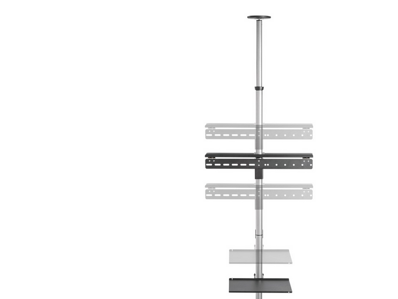 Deltaco Floor-to-ceiling mount for most 37” to 70” TVs and screens - Max 30 kg - recommended for 70"