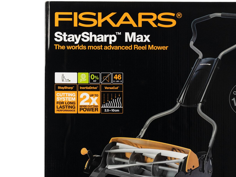 Fiskars Spindelmäher StaySharp Max