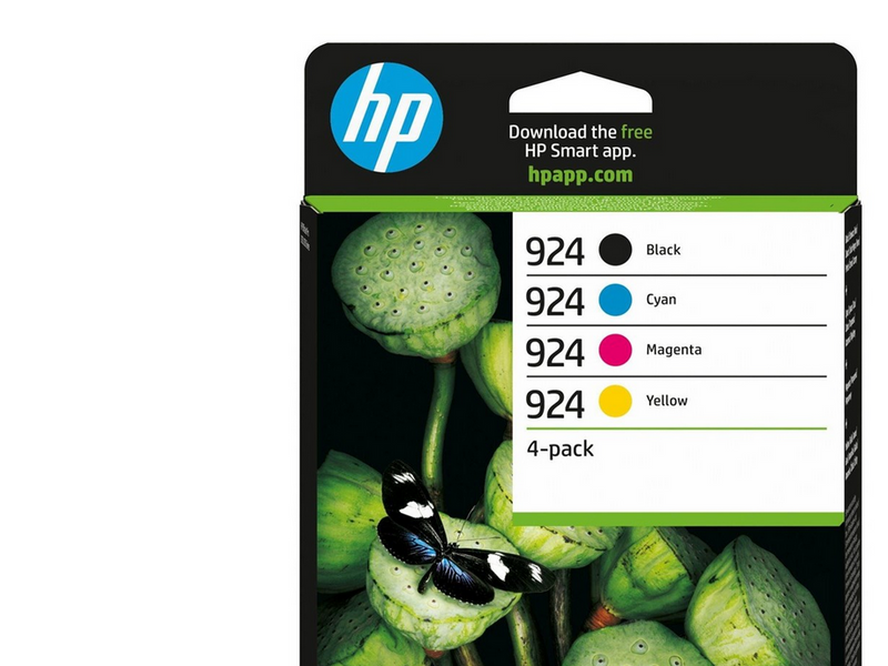 HP 924 / 6C3Z1NE - 4-Pack (Black Yellow Cyan Magenta) Ink