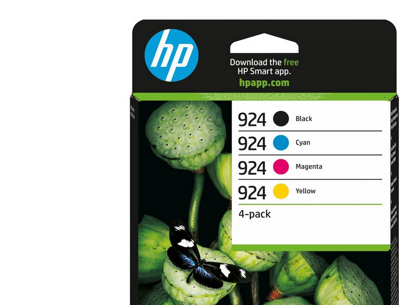 HP 924 / 6C3Z1NE - 4-Pack (Black Yellow Cyan Magenta) Ink