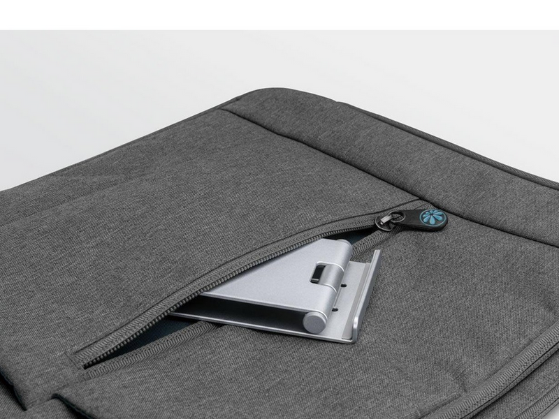 Deltaco Foldable phone/tablet stand in aluminum non-slip universal adjustable silver