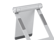 Deltaco Foldable phone/tablet stand in aluminum non-slip universal adjustable silver