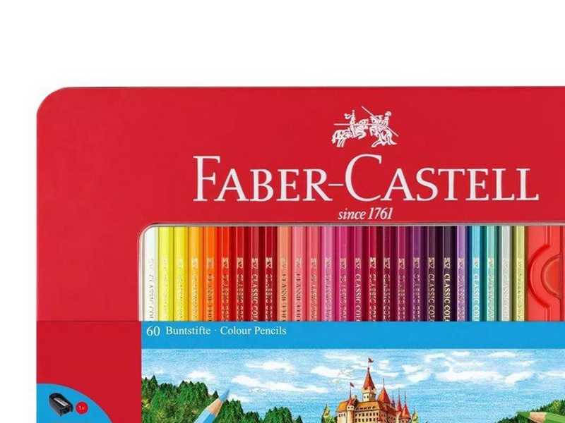 Faber-Castell Classic - coloured pencil and pencil set - 62 pieces