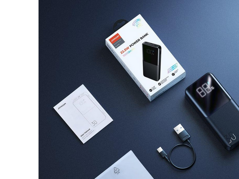 Joyroom Powerbank JR-QP193 30000mAh 22.5W (black) - 30000 mAh