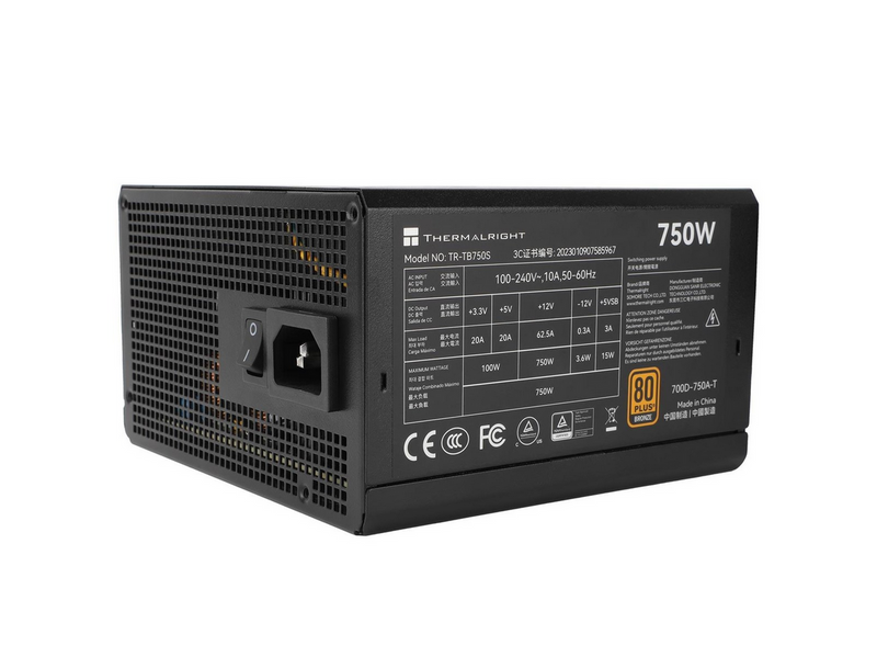 Thermalright TB S - Netzteile - 750 Watt - 140 mm - ATX 3.0 - 80 Plus Bronze zertifiziert