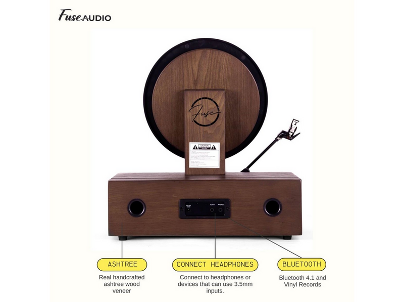 Fuse Audio REC - Audio Technica pick-up - Plattenspieler Braun