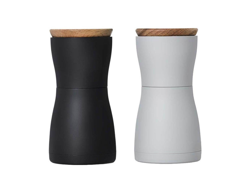 AdHoc Salt and Pepper Mill  Twin Mini Black Grey 13.3 cm