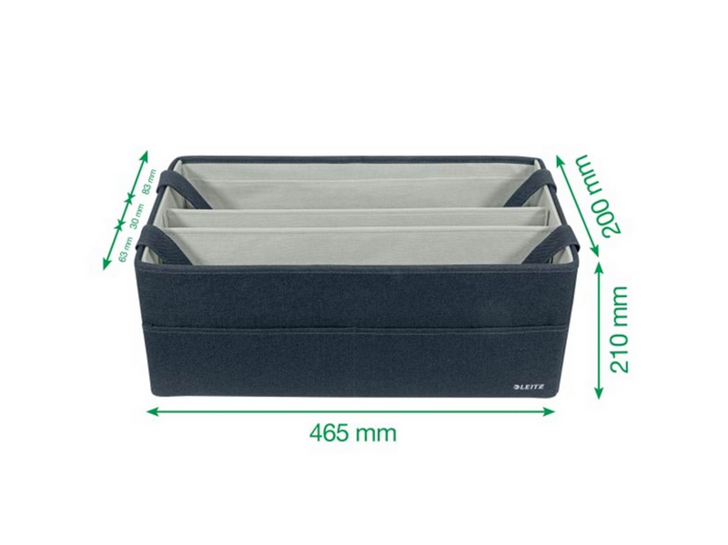 Leitz Hot Desking Tasche aus Stoff, Samtgrau